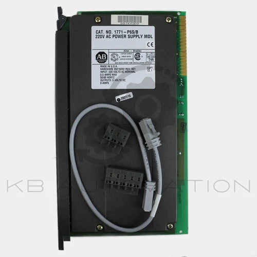 1771-P6S PLC-5 power supply, 1-slot, 220V AC input, 5V DC @ 8A backplane output