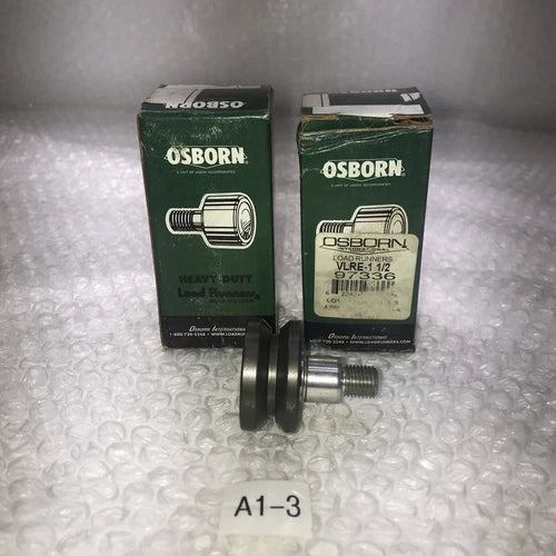 **New Osborn V Groove Load Runner Stud Bearing VLRE-1-1/2 97336  2282K51 (QTY2)#