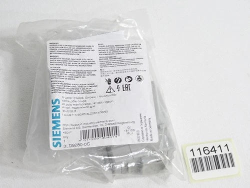 Siemens 3LD9280-0C N-Leiter 3LD2714/30/63 / Neu OVP