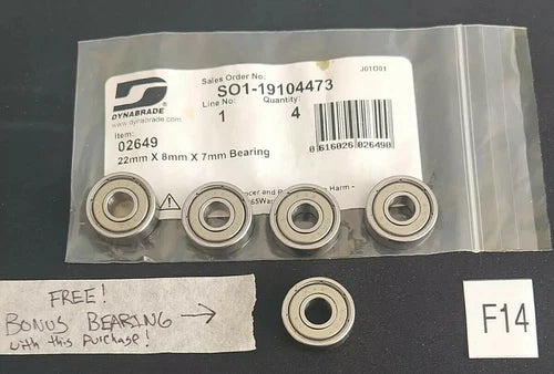 *BRAND NEW IN 4 PACK + BONUS BEARING* Dynabrade 02649 *GREAT VALUE*