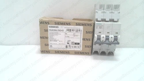 SIEMENS 5SJ4306-7HG42, SENTRON MINIATURE CIRCUIT BREAKER, NEW #341923