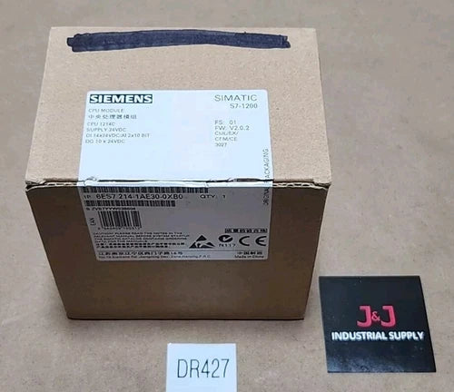 *NEW* Siemens 6ES7 214-1AE30-0XB0 SIMATIC S7-1200 CPU Module 24Vdc + Warranty!