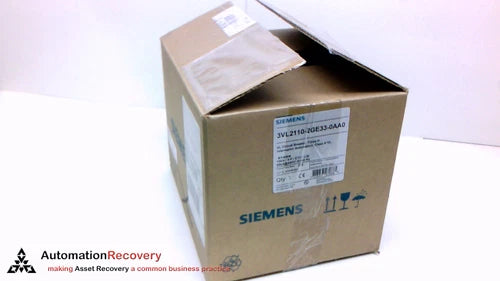 SIEMENS 3VL2110-2GE33-0AA0 CIRCUIT BREAKER, 3POLE, 690V, 75KA, 50/60HZ,  #211503