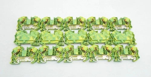 15x PHOENIX CONTACT PT16N-PE (3212147) GROUND CONDUCTOR TERMINAL BLOCK - set of 15