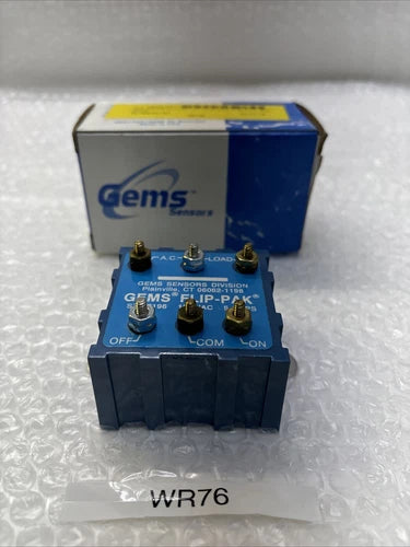 ** Preowned  Gems Flip-Pak Relay ST-28196 120 VAC 5Amp Terminal Fast Shipping #