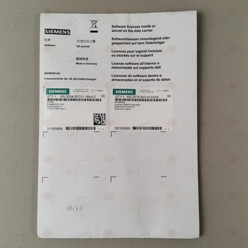 Siemens 6SL3054-0FC31-1BA0-Z + 5x 6SL3074-0AA10-0AH0 NEU OVP versiegelt