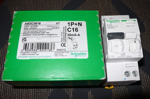 DISJONCTEUR DIFERENTIEL 16A 30mA TIPO A, SCHNEIDER ELECTRIC A9DC31616 16AMPERES