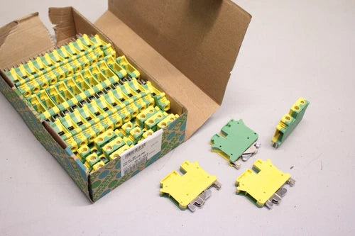43x PHOENIX CONTACT Schutzleiter-Reihenklemme Schutzleiterklemme UK10-PLUS-PE