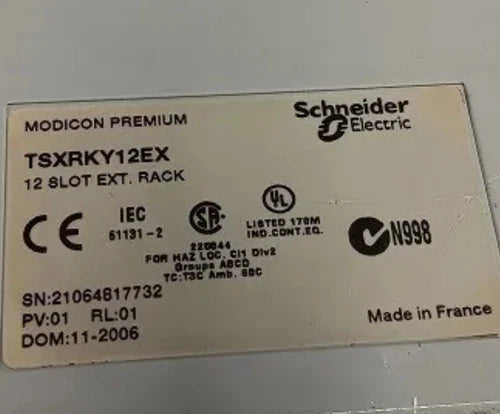 SCHNEIDER MODICON PREMIUM TSXRKY12EX，12 槽 ENV？OR？PIDO！！FACTURA GARANT？A