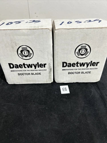 (2) NEW GENUINE DAETWYLER FACTORY BOX DOCTOR BLADE 105.25 FAST SHIPPING!