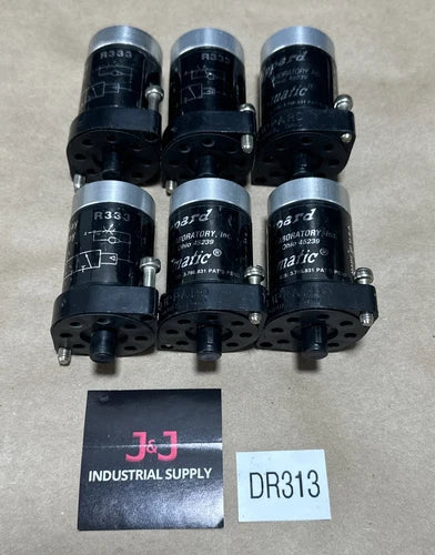 (6) PREOWNED- Clippard Minimatic Valve R333 3-Way Delay Valve || WARRANTY ????
