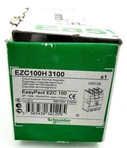 Schneider Electric EZC100H3100 Circuit Breaker EasyPact EZC 100