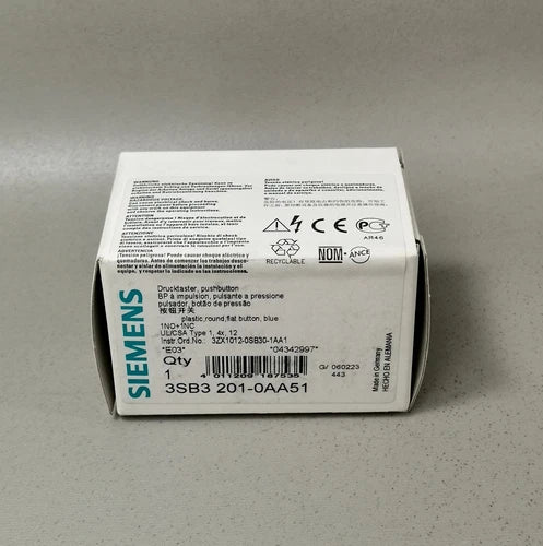 Siemens 3SB3 201-0AA51 NEU OVP