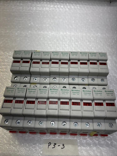 ** PREOWNED THE LITTELFUSE LPSM-ID FUSEHOLDER 2POLE 600V 30A (Lot Of 10)#