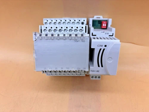 SIEMENS TXM1.16D DIGITAL INPUT/OUTPUT MODULE WITH TXA1.IBE Island Bus Module