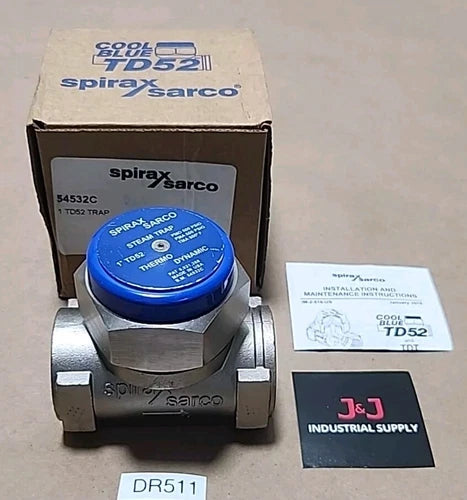 *BRAND NEW* Spirax Sarco 54532C TD52 Cool Blue SS Steam Trap 1" Thermo +Warranty