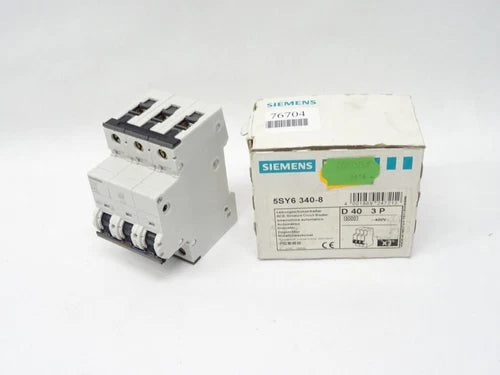 Siemens 5SY6 340-8 / 5SY6340-8 MCB D 40 400V Leitungsschutzschalter NEU-OVP