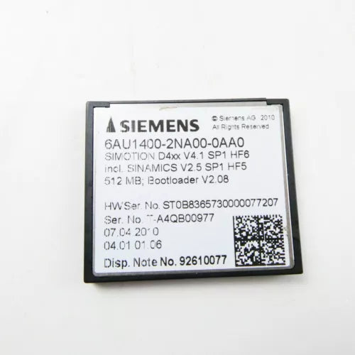SIEMENS SIMOTION 6AU1400-2NA00-0AA0 (512MB) MEMORY CARD