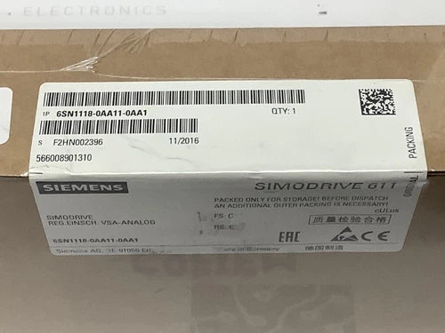 6SN11180AA110AA1 - SIEMENS - 6SN1118-0AA11-0AA1 Control Board NEW