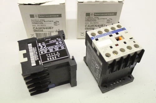 2x TELEMECANIQUE 4S 24V 50/60Hz Hilfssch¨¹tz CA2KN40B7 OVP