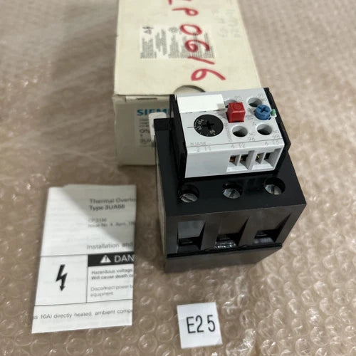 SIEMENS 3UA58 00-2U* OVERLOAD RELAY / 63-80 AMP