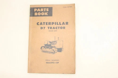 1972 Catepillar Cat D7 Tractor Owners Manual UE070003