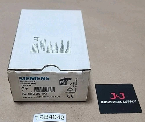*NEW SURPLUS* Siemens 3UA5200-0G Overload Relay 600V 0.4-0.63A + Warranty!
