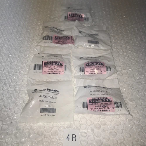 **JUPITER PNEUMATICS 4410001450JP muffler 1/4" sintered ( lot Of 7 ) #