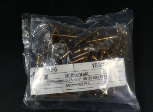 100x Harting Kontaktstift / Crimpkontakt 09330006114 / 18 AWG | 0,75mm?