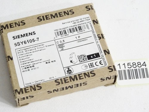 Siemens Leitungsshutzschalter 5SY6105-7 / Neu OVP