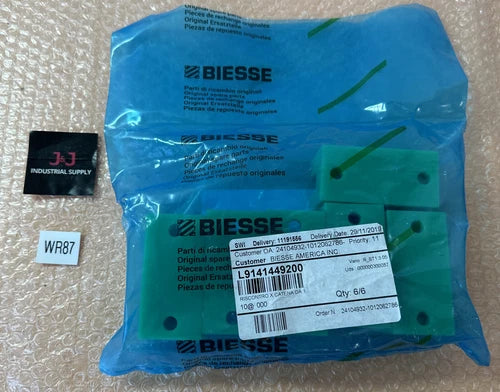 (6) NEW IN BAG- Biesse L9141449200 Chain Stops || FAST SHIPPED ???? WARRANTY