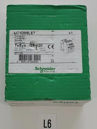 *NEW IN BOX* Schneider Electric LC1D09LE7 Power Contactor 2F1120 + Warranty!
