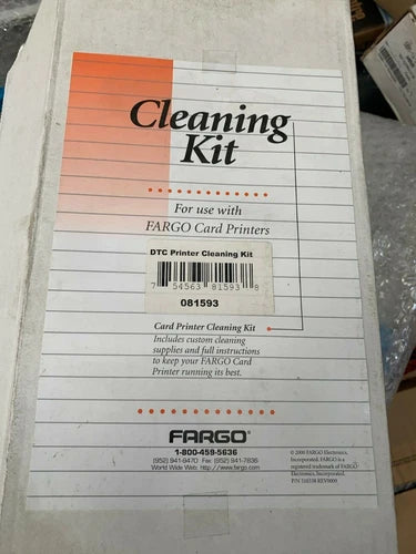 3pc X Fargo 081593 Card Printer Cleaning Kit for Dtc550