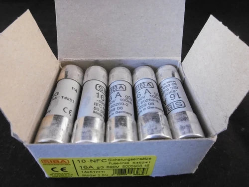 10x SIBA Sicherungseins?tze NFC 16A 5005908.16 NEU OVP