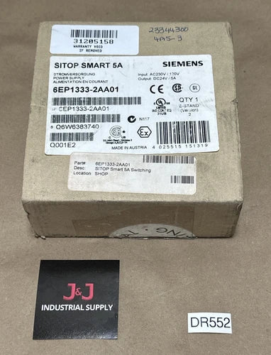 NEW OPEN BOX- Siemens SITOP Smart 5A Power Supply Unit 6EP1333-2AA01 || WARRANTY