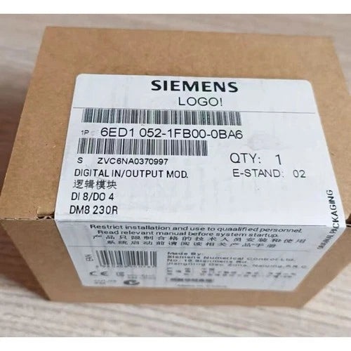 New Siemens 6ED1052-1FB00-0BA6 6ED10521FB000BA6 LOGO 230 RC logic module