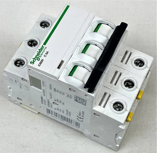 施耐德电气 IC60N C 6A Leitungsschutzschalter 3pol。 400V，二手