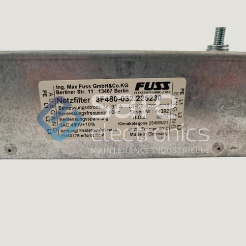 3F480-032.225230 - Filtro FUSS-EMV para TÉCNICAS DE CONTROLO