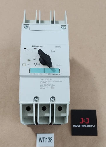 *NEW* Siemens 3RV1742-5ED10 Circuit Breaker 3-Pole 600Y/347V~, 480V~ + Warranty!