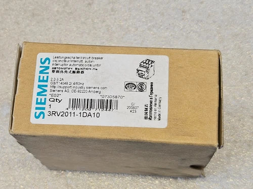 Siemens 3RV2011-1DA10 NEW