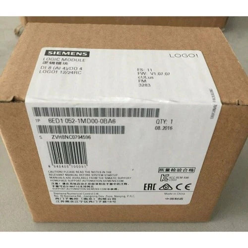 New Siemens 6ED1052-1MD00-0BA6 6ED10521MD000BA6 LOGO 12/24RC logic module