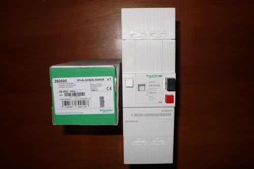 DISJONCTEUR 2POL DIFFERENTIEL BRANCHEMENT 30/60A 500mA SCHNEIDER ELECTRIC 260500