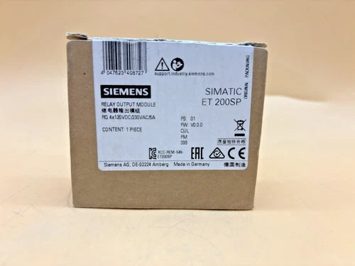 Siemens SIMATIC S7 6ES7 132-6HD01-0BB1 Relay Output Module ,SIMATIC ET 200SP