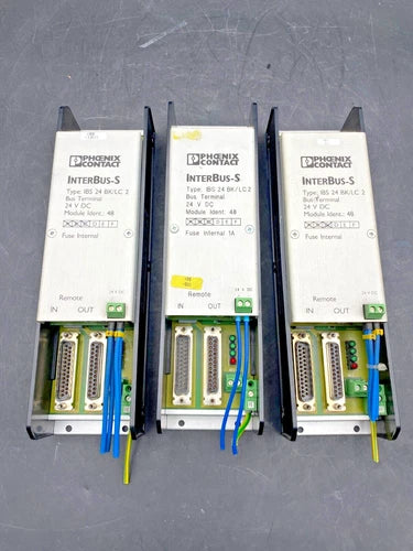 1 件 x PHOENIX CONTACT INTERBUS-S IBS 24 BK/LC 2 2759090 N° 48 端子模块