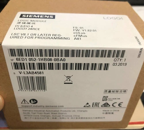 New Siemens 6ED1052-1HB08-0BA0 6ED1 052-1HB08-0BA0 LOGO! 24RCE logic module