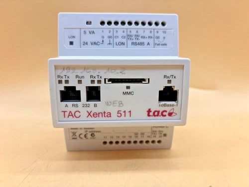 SCHNEIDER ELECTRIC TAC Xenta 511 Web Controller V5.8.2 , HW: 2.1 , 0-073-0811-0
