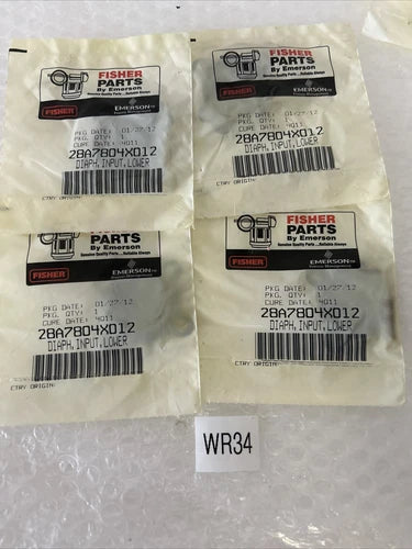 (4) Fisher 28A7804X012 Diaphragms Fast Shipping! + Warranty