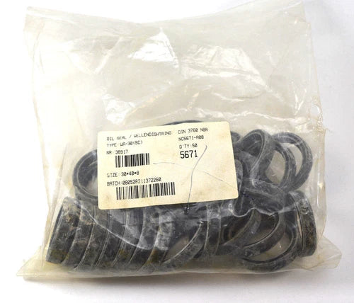 27 St¨¹ck Wellendichtring WA-30 (SC) | 30x40x8 | NBR | Art.Nr. 38917