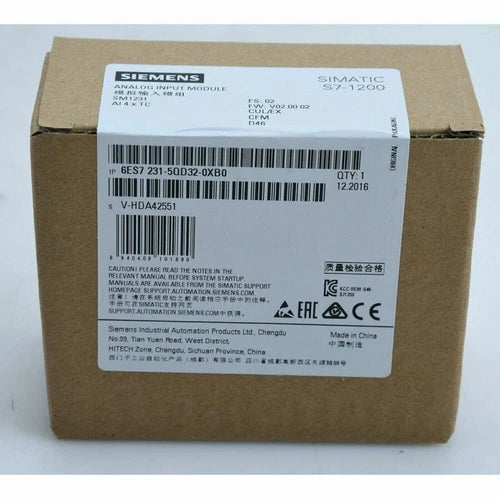 New Siemens 6ES7231-5QD32-0XB0 S7-1200 Analog Input SM 1231 6ES7 231-5QD32-0XB0
