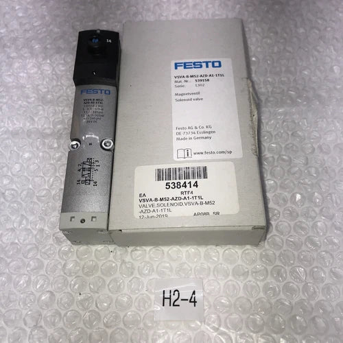 **NEW OPEN BOX FESTO VSVA-B-M52-AZD-A1-1T1L 53915845-145PSI Solenoid Valve #